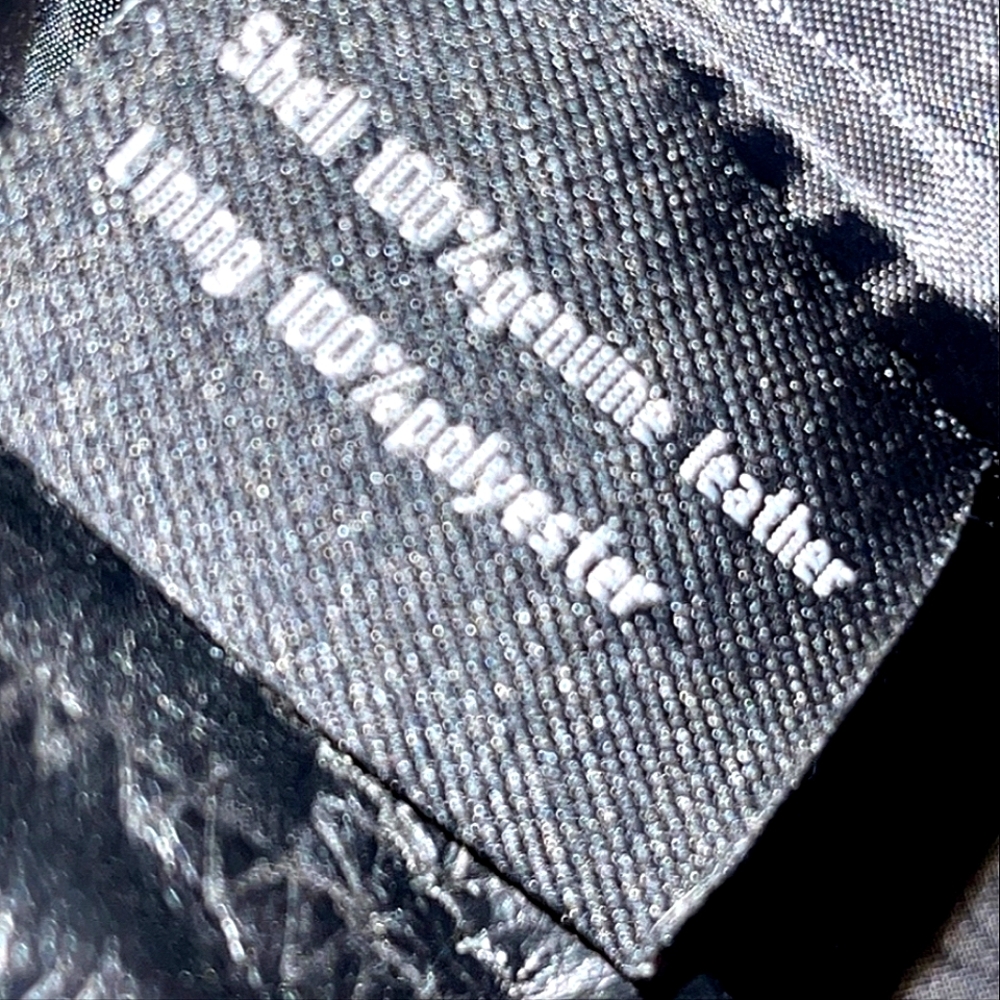 Authentic Leather Patch-Stitch Coat/Jacket - image 6